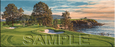 Pebble Beach 5th Hole artwork