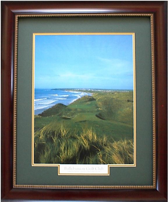 Ballybunion Mahogany Frame Forrest Green Mat