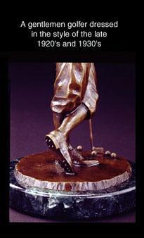 Gentleman Golfer Bronze Sculpture