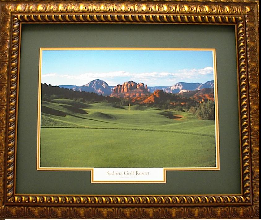 sedona golf course bronze frame green mat