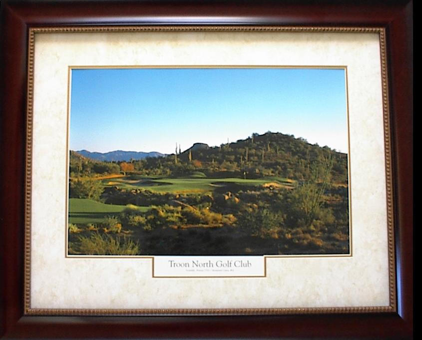 Troon North Mahogany Frame Opaque Mat