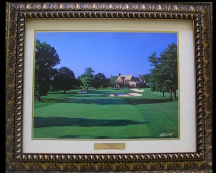 Winged Foot Golf Course Picture Bronze Frame Opaque Mat